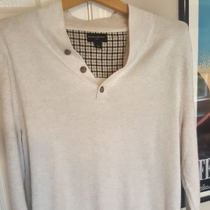 Banana Republic Button Shawl-Collar Pullover